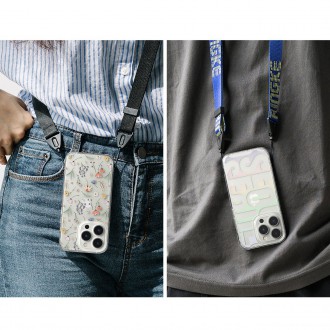 Ringke Fusion Design Armored Case Cover with Gel Frame for iPhone 14 Pro transparent (Dry flowers) (FD641E30)