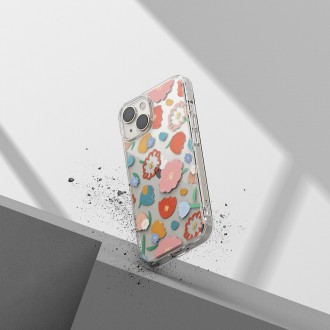 Ringke Fusion Design Armored Sleeve Cover with Gel Frame for iPhone 14 Plus transparent (Floral) (FD637E31)