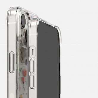 Ringke Fusion Design Armored Case Cover with Gel Frame for iPhone 14 transparent (Dry flowers) (FD633E30)