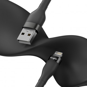 Ringke USB-A cable - Lightning 480Mb / s 12W 1.2m black (CB09963RS)