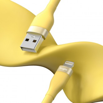 Ringke USB-A cable - Lightning 480Mb / s 12W 2m yellow (CB60037RS)