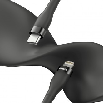 Ringke USB-C cable - Lightning 480Mb / s 20W 1.2m black (CB60112RS)