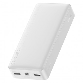 Baseus Bipow rychlonabíjecí power banka 20000mAh 15W bílá (Overseas Edition) + USB-A - Micro USB kabel 0,25m bílý (PPBD050102)