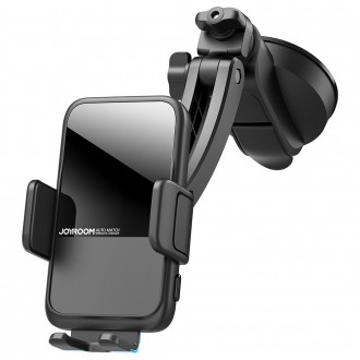 Joyroom automatic car holder induction charger 15W Qi for windshield cockpit board black (JR-ZS298 dash)