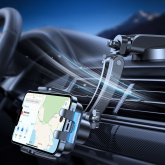 Joyroom automatic car holder induction charger 15W Qi for windshield cockpit board black (JR-ZS298 dash)