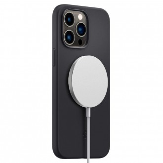 Spigen SILICONE FIT MAG MAGSAFE IPHONE 14 PRO MAX BLACK