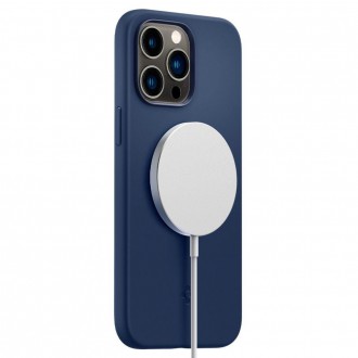 Spigen SILICONE FIT MAG MAGSAFE IPHONE 14 PRO NAVY BLUE