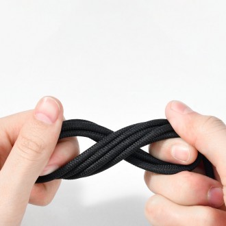 Baseus Tungsten Gold kabel USB-A - USB-C 480Mb/s 100W 1m černý (CAWJ000001)