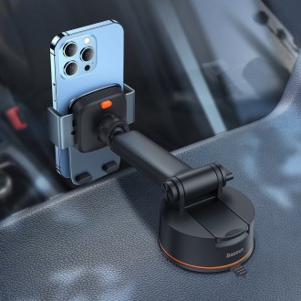 Baseus Easy Control Pro držák kokpitu šedý (verze s přísavkou) (SUYK020014)