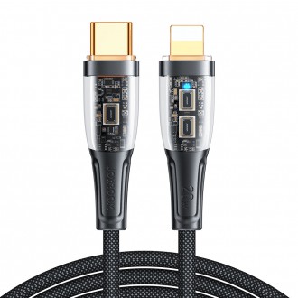 Rychlonabíjecí kabel Joyroom s chytrým vypínačem USB-C - Lightning 20W 1,2m černý (S-CL020A3)