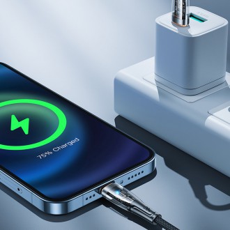 Rychlonabíjecí kabel Joyroom s chytrým vypínačem USB-C - Lightning 20W 1,2m černý (S-CL020A3)