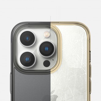 Ringke Fusion Matte case iPhone 14 Pro cover with a gel frame gray