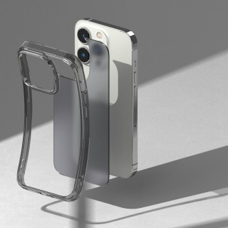 Ringke Fusion Matte case iPhone 14 Pro cover with a gel frame gray