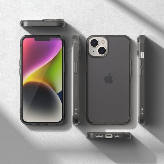 Ringke Fusion Matte case iPhone 14 cover with a gel frame gray