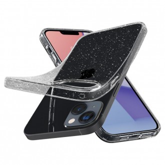 Spigen Liquid Crystal case with glitter for iPhone 14 transparent