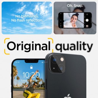 Spigen Optik.TR Camera Protector glass for iPhone 14/14 Plus camera, 2 black