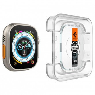 Tvrzené sklo Spigen GLAS.TR &quot;EZ FIT&quot; 2BALOVÉ HODINKY Apple Watch (49 MM) ČIRY