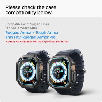 Tvrzené sklo Spigen GLAS.TR &quot;EZ FIT&quot; 2BALOVÉ HODINKY Apple Watch (49 MM) ČIRY