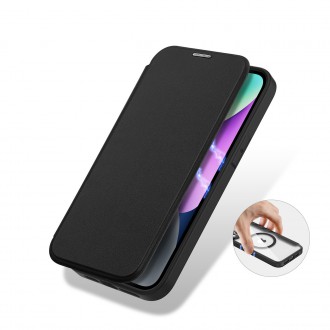 Dux Ducis Skin X Pro case iPhone 14 MagSafe magnetic flip case black