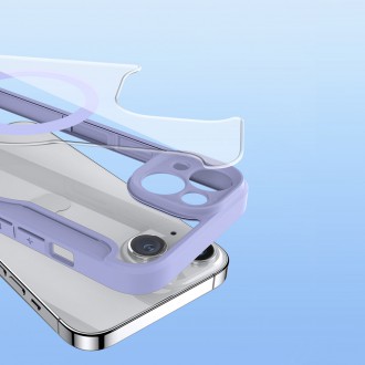 Dux Ducis Skin X Pro Case iPhone 14 Magnetic MagSafe Flip Case Purple