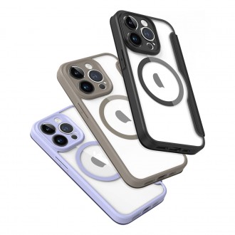 Dux Ducis Skin X Pro Case iPhone 14 Pro Magnetic MagSafe Flip Case Purple
