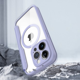 Dux Ducis Skin X Pro Case iPhone 14 Pro Magnetic MagSafe Flip Case Purple