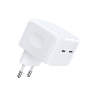 Choetech charger 35W 2xUSB-C PD white (Q5008)