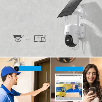 Choetech WiFi kamera s aplikací pro ovládání Android/iOS + 5W solární panel (ASC005)