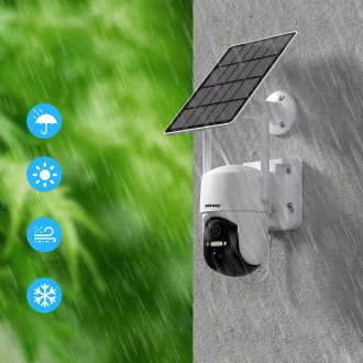 Choetech WiFi kamera s aplikací pro ovládání Android/iOS + 5W solární panel (ASC005)