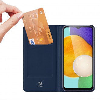 Pouzdro Dux Ducis Skin Pro pro Samsung Galaxy A14 5G flip cover card stojánek na peněženku modrý