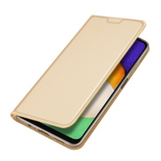 Pouzdro Dux Ducis Skin Pro pro Samsung Galaxy A14 5G Flip Card Wallet Stand Gold