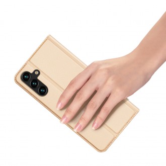 Pouzdro Dux Ducis Skin Pro pro Samsung Galaxy A14 5G Flip Card Wallet Stand Gold