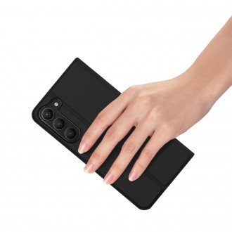 Pouzdro Dux Ducis Skin Pro pro Samsung Galaxy S23 flip cover card stojánek na peněženku černý