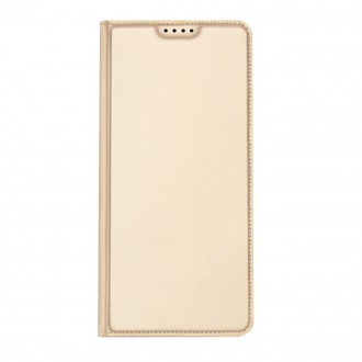 Dux Ducis Skin Pro Case pro Samsung Galaxy S23 Flip Card Wallet Stand Gold