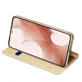 Pouzdro Dux Ducis Skin Pro pro Samsung Galaxy S23+ Flip Card Wallet Stand Gold