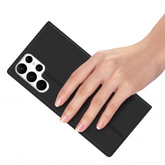Pouzdro Dux Ducis Skin Pro pro Samsung Galaxy S23 Ultra Flip Card Wallet Stand Black