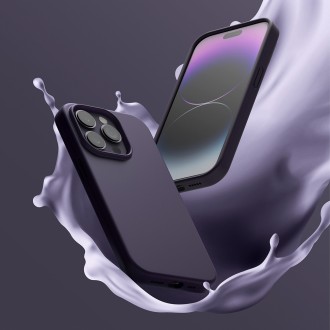 Ringke silikonové pouzdro iPhone 14 Pro Max silikonový zadní kryt fialový (SI004E83)