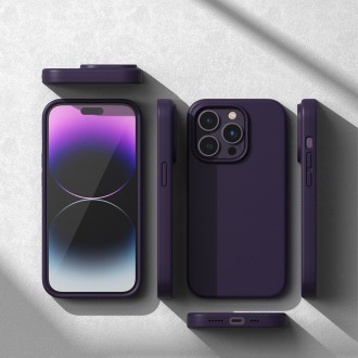Ringke silikonové pouzdro iPhone 14 Pro Max silikonový zadní kryt fialový (SI004E83)