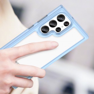 Outer Space Case pro kryt Samsung Galaxy S23 Ultra s pružným rámečkem modrý