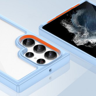 Outer Space Case pro kryt Samsung Galaxy S23 Ultra s pružným rámečkem modrý