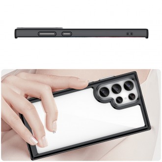 Outer Space Case pro kryt Samsung Galaxy S23 Ultra s pružným rámečkem černý