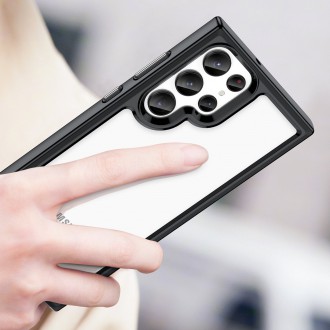 Outer Space Case pro kryt Samsung Galaxy S23 Ultra s pružným rámečkem černý