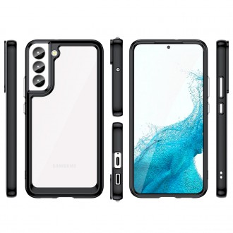 Outer Space Case pro kryt Samsung Galaxy S23+ s pružným rámečkem černý