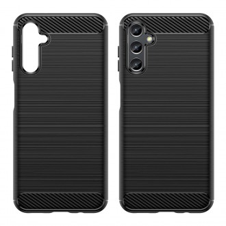 Carbon Case pro Samsung Galaxy A14 5G flexibilní silikonový karbonový kryt černý