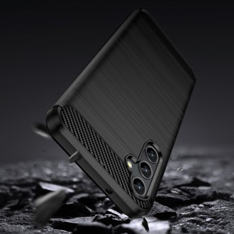Carbon Case pro Samsung Galaxy A14 5G flexibilní silikonový karbonový kryt černý