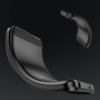 Carbon Case pro Samsung Galaxy A14 5G flexibilní silikonový karbonový kryt černý