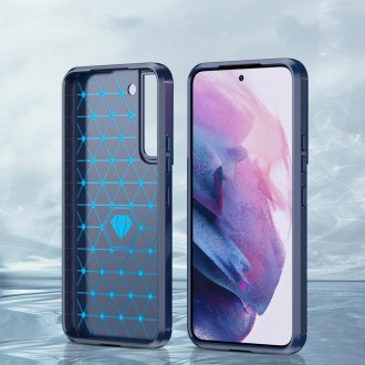 Carbon Case pro Samsung Galaxy S23+ flexibilní silikonový karbonový kryt modrý