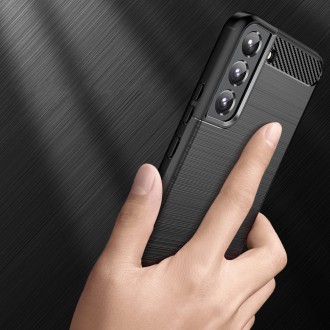 Carbon Case pro Samsung Galaxy S23 flexibilní silikonový karbonový kryt černý