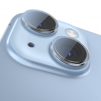 Tvrzené sklo Baseus pro iPhone 14 / iPhone 14 Plus čočky fotoaparátu průhledné + čistící sada