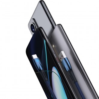 [RETURNED ITEM] Baseus Glimmer Series rychlonabíjecí kabel USB-A - USB-C 100W 480Mbps 1m modrý